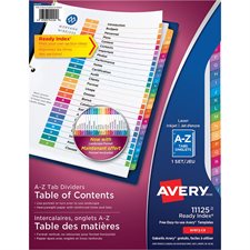 Ready Index® Dividers A-Z