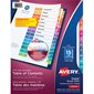 Ready Index® Dividers Assorted colours. 1 set. Printed. 1-15