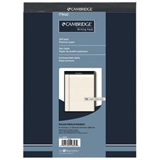 Cambridge® Office Pad Letter. Ruled 5/16”. 70 sheets.8-1/2"x11--3/4". ivory