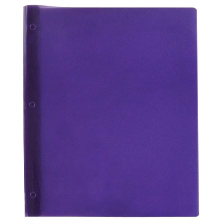 Poly Tang Report Cover With Three Fasteners purple