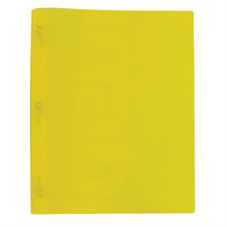 Poly Tang Report Cover With Three Fasteners yellow