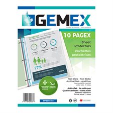 Pagex™ Transparent Page Holder Letter size. Heavyweight 0.003". package of 10