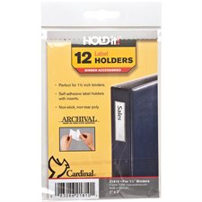 HOLD IT® Label Holders 1 x 3 in (package 12)