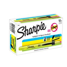 Retractable Highlighter Box of 12 yellow