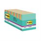 Feuillets Post-it® Super Sticky - collection Miami 3 x 3 po, boîte de rangement bloc de 70 feuillets (pqt 24)