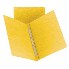 Couverture de présentation PressGuard® Lettre, fixateur de 8-1 / 2" sur le côté. Boîte de 2 jaune