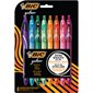 Gel-Ocity™ Retractable Rollerball Pen Package of 8 assorted fashion colours
