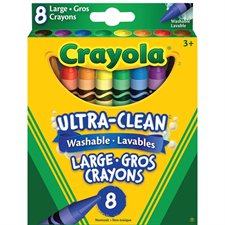 Crayons de cire Ultra-Clean™ Boite de 8