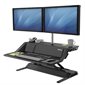Lotus™ DX Convertible Sit Stand Workstation with Built-in Ch