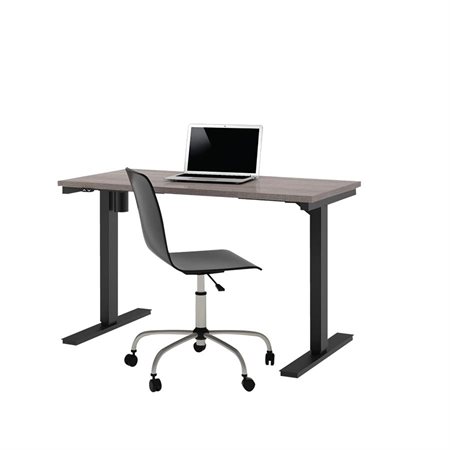 Adjustable Computer Table 24 x 48" bark grey