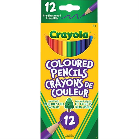 Crayons à colorier en bois Crayola® Boite de 12