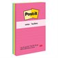 Feuillets Post-it® - collection Peptitude 4 x 6 po, lignés bloc de 100 feuillets (pqt 3)