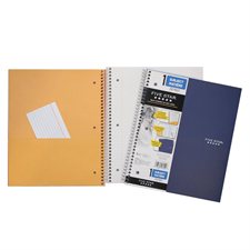 Five Star® Spiral Notebook 1 subject, 200 pages, 11 x 8-1/2". ruled