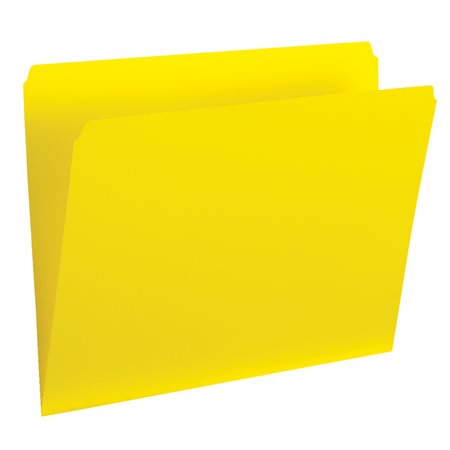 Chemises à dossier de couleur Format légal jaune