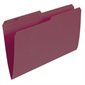 Reversible Coloured File Folders Legal size burgundy