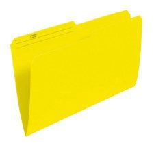 Chemises à dossier réversibles de couleur Format légal jaune