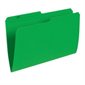 Reversible Coloured File Folders Legal size green