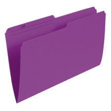 Chemises à dossier réversibles de couleur Format légal violet