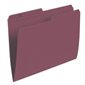 Reversible Coloured File Folders Letter size burgundy