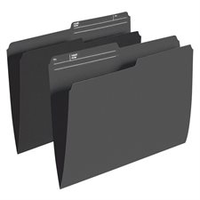 Reversible Coloured File Folders Legal size black