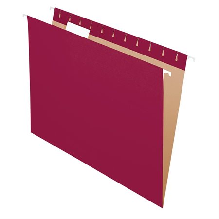 Hanging File Folders Letter size burgundy