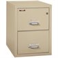 Fireproof Vertical File 2 drawers. 27-3 / 4 in. H. parchment