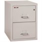 Fireproof Vertical File 2 drawers. 27-3/4 in. H. platinum