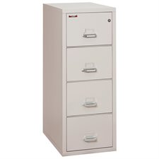 Fireproof Vertical File 4 drawers. 52-3/4 in. H. platinum