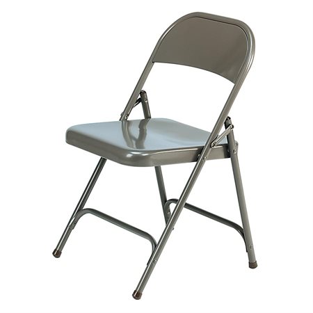 Chaise pliante en acier bronze