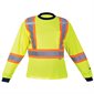 Safety Cotton Lined Long Sleeve Shirt Lime L