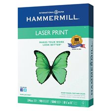 Laser Print Paper 24 lb. Box of 2,500 (5 packs of 500) lettre