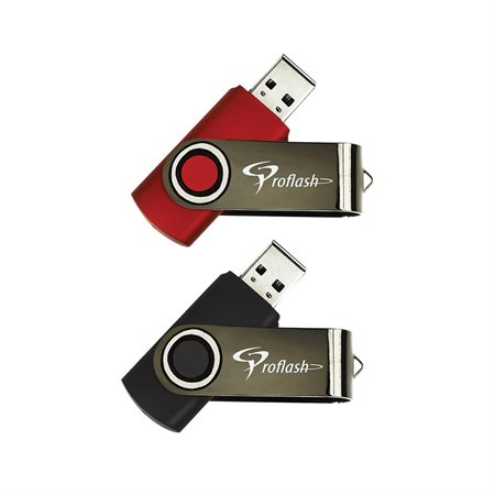 Clé USB à mémoire flash Classic USB 2.0 16 Go - paquet de 2 (noir/rouge)