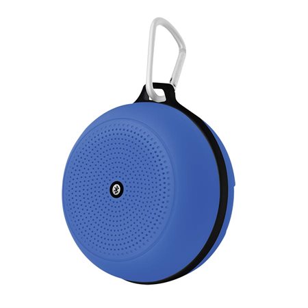 Haut-parleur sport sans fil avec mousqueton bleu