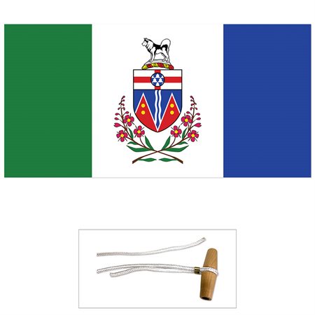 Drapeaux des provinces et territoires canadiens Yukon