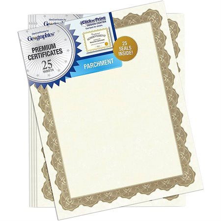Blank Parchment Certificate