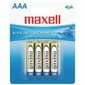 Piles alcalines Maxell 4 x AAA