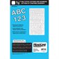 Lettres et chiffres en vinyle Geosign - Chiffres blancs, lettres majuscules et minuscules 13 mm (0,5 po)