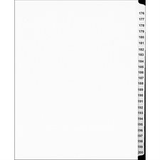 Offix® Numerical Litigation Index Dividers 176 to 200