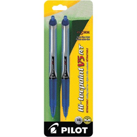 Hi-Tecpoint RT Retractable Rollerball Pens 0.5 mm. Package of 2 blue