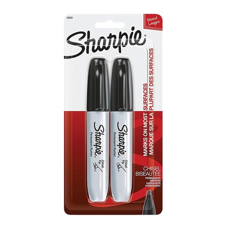 Marqueur permanent Sharpie® Paquet de 2 noir