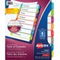 Ready Index® Dividers Assorted colours. 1 set. Printed. 1-8 (arched)