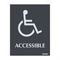 Enseigne d'identification accessible fauteuil roulant