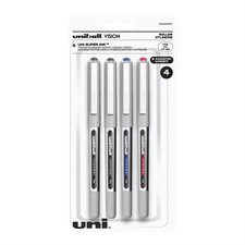 Vision™ Rollerball Pen Fine Point. Pack of 4 assorted colours