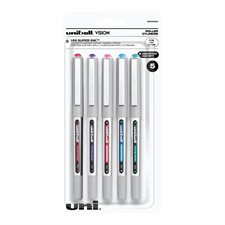 Vision™ Rollerball Pen Fine point. Package of 5 assorted colours
