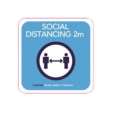 Social Distancing Stickers english