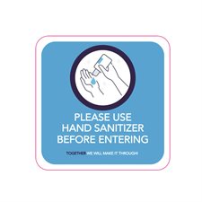 Stickers for Hand Sanitizing english