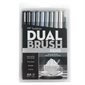 Dual Brush Marker Set grey scale