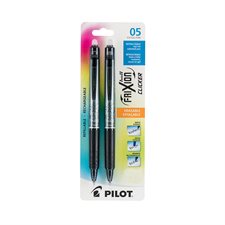 FriXion® Ball Clicker Retractable Erasable Pen 0.5 mm. Package of 2 black