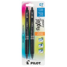 FriXion® Ball Clicker Retractable Erasable Pen 0.7 mm. Package of 2 black