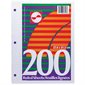 Lined Loose Leaf Sheet pkg 200